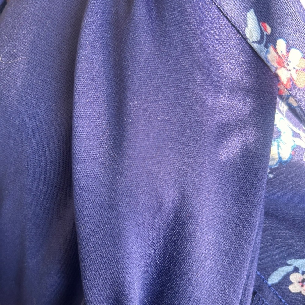 INC International Concepts Womens Dress Blue Floral 16 Chiffon Wedding Guest - Picture 8 of 9